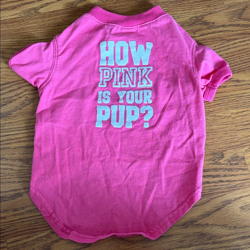 Victoria’s Secret PINK Pups “How PINK Is Your Pup?” t-shirt for dogs